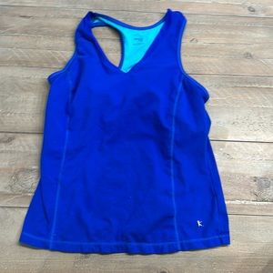 Workout tank top with built in bralette
